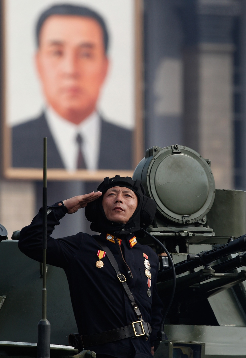 Illustration for article titled The Retro-Futuristic Spectacle of Military Parades in North Korea